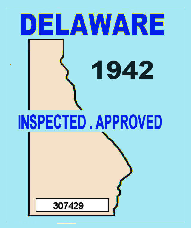 (image for) 1942 Delaware Safety Check Inspection